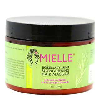 MIELLE ROSEMARY MINT STRENGTHENING HAIR MASQUE - 12 OZ- ENGLISH LABEL